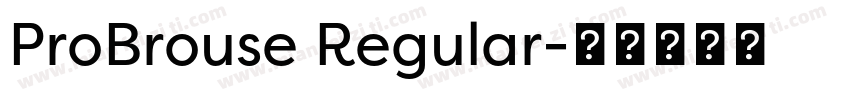 ProBrouse Regular字体转换